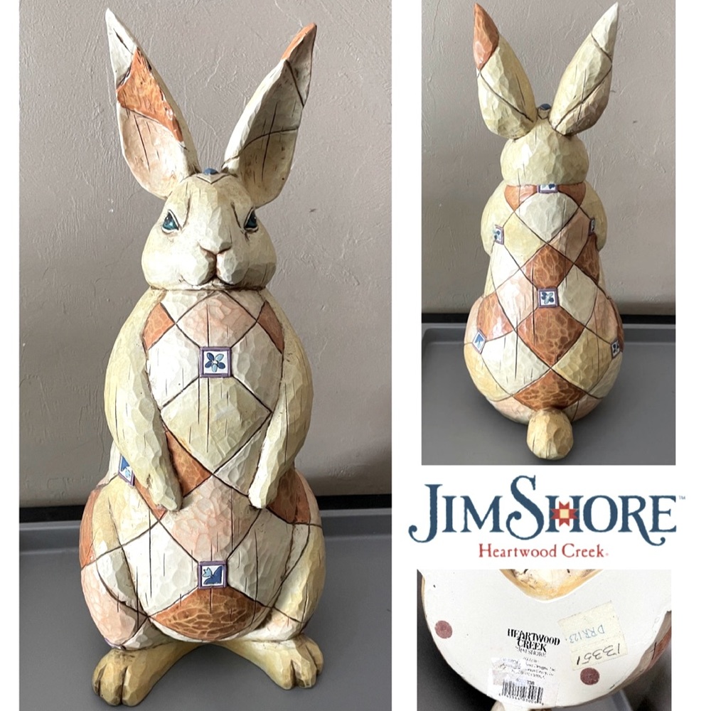 2004 Jim Shore 16” Heartwood Creek March Hare Rabbit